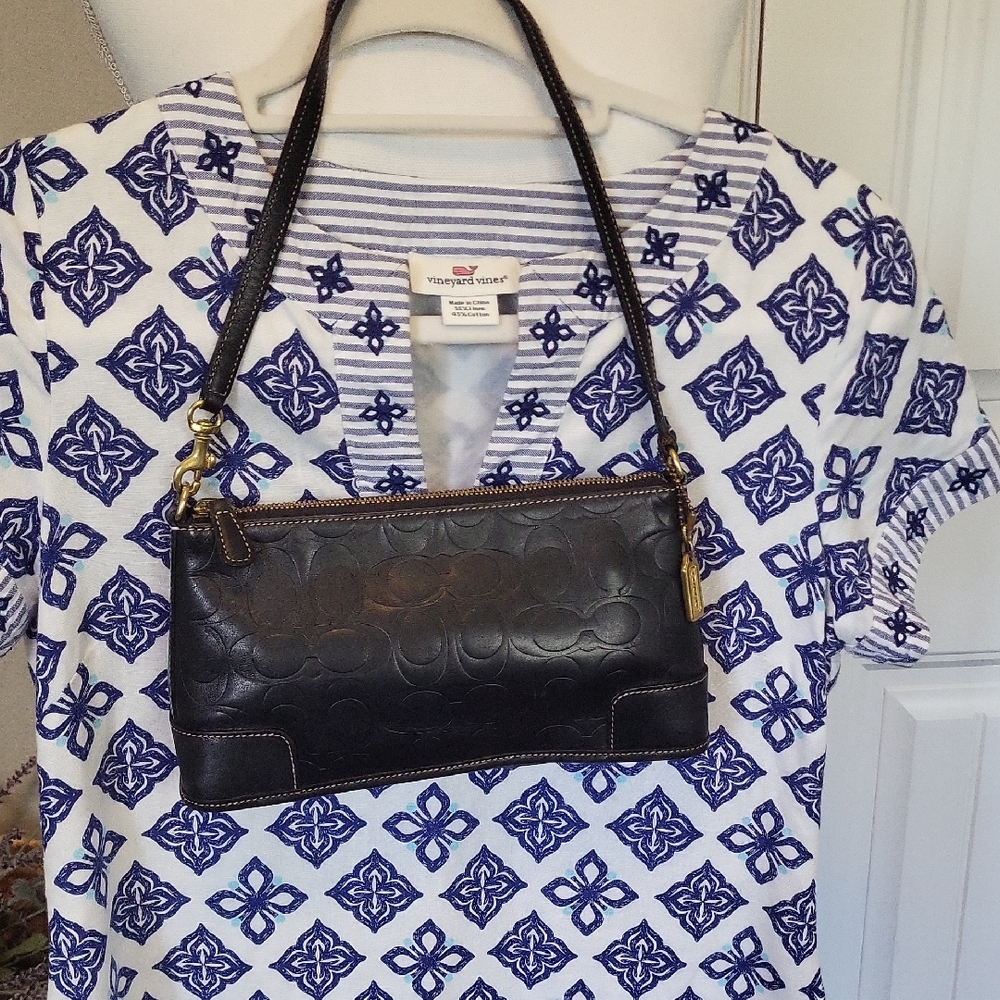 Coach Black Leather Demi